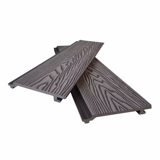 Revêtement de mur de panneau de co-extrusion de PE de WPC extérieur composé de plastique en bois décoratif extérieur de brevet
