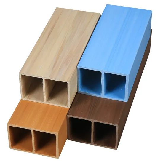 Prix ​​de gros de tube de bois composite WPC de panneau mural pour la décoration intérieure